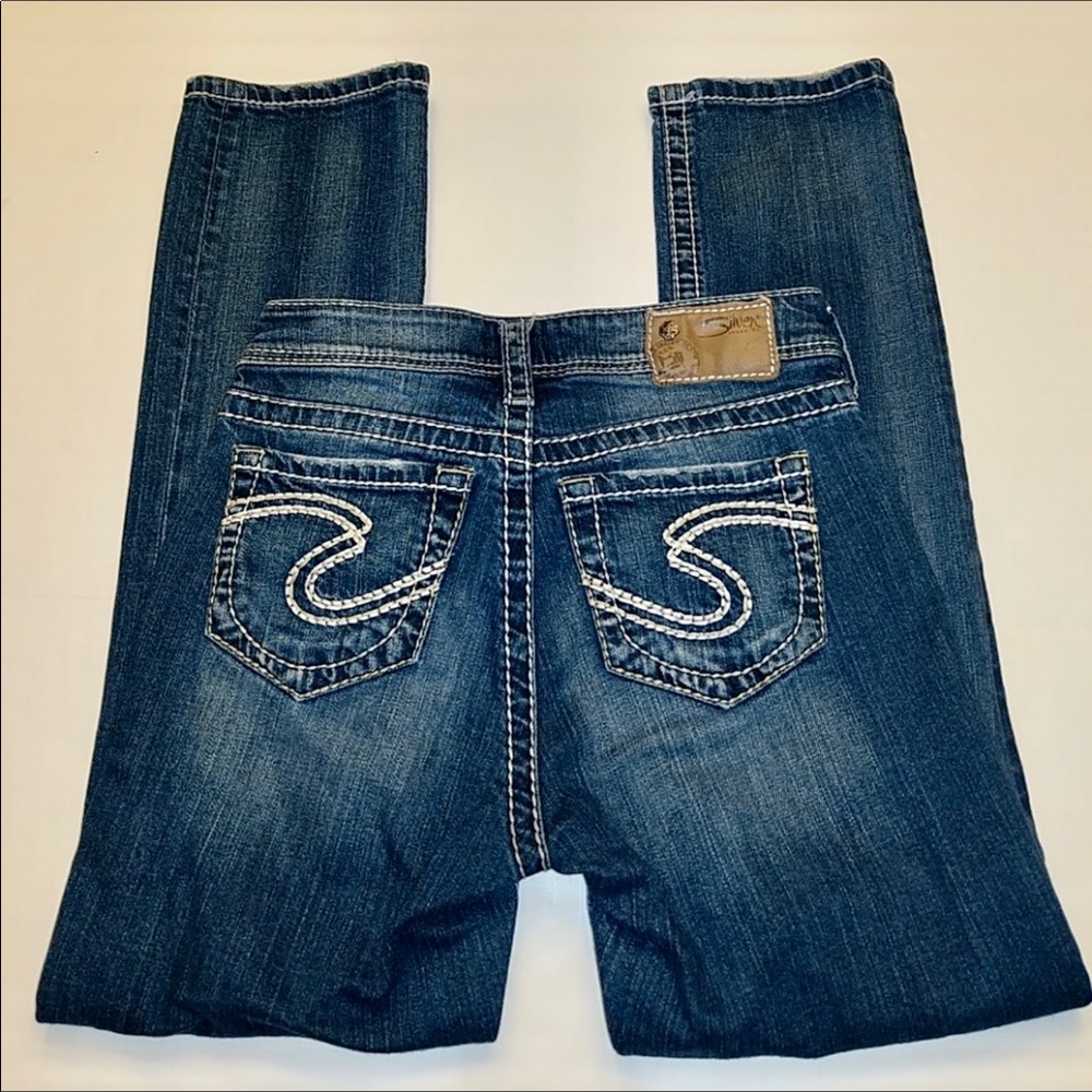 Silver Natsuki Denim Jean Capri, Waist Size 25